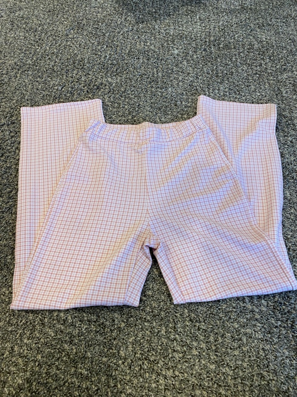 SHEIN pink and white trousers size small